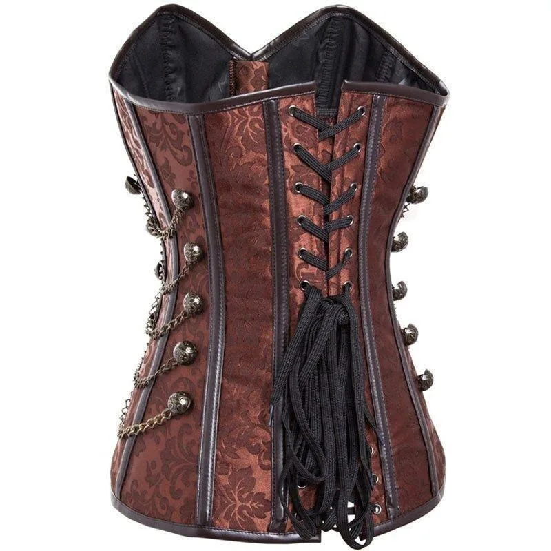 Ansicht 5 — Steampunk-Korsett – braun