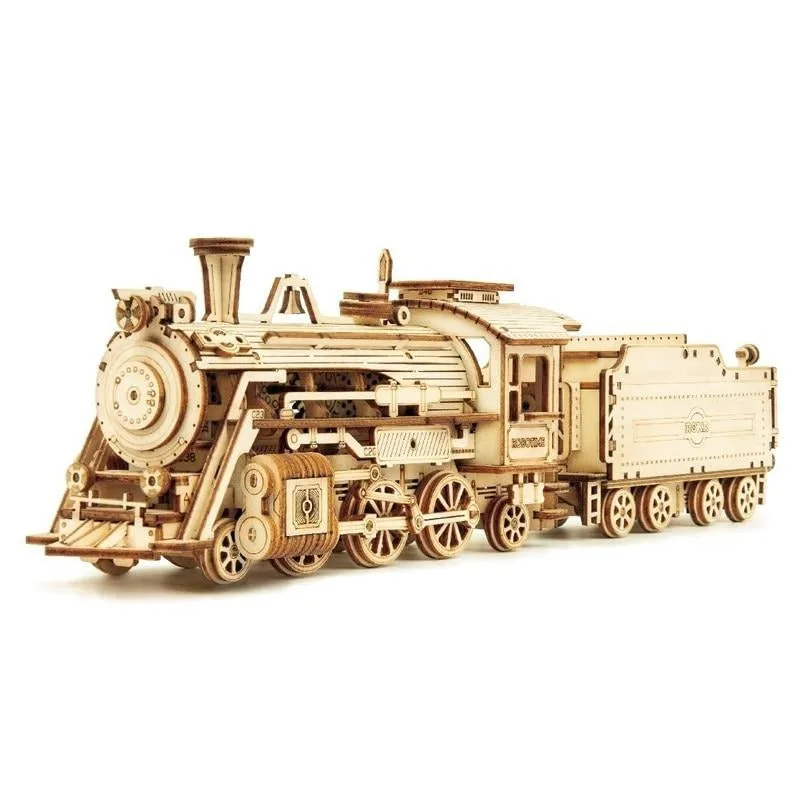 Modellbausatz – Dampflokomotive aus Holz