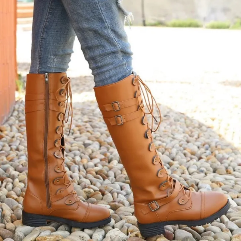 Ansicht 6 — Steampunk-Stiefel – braun aus PU