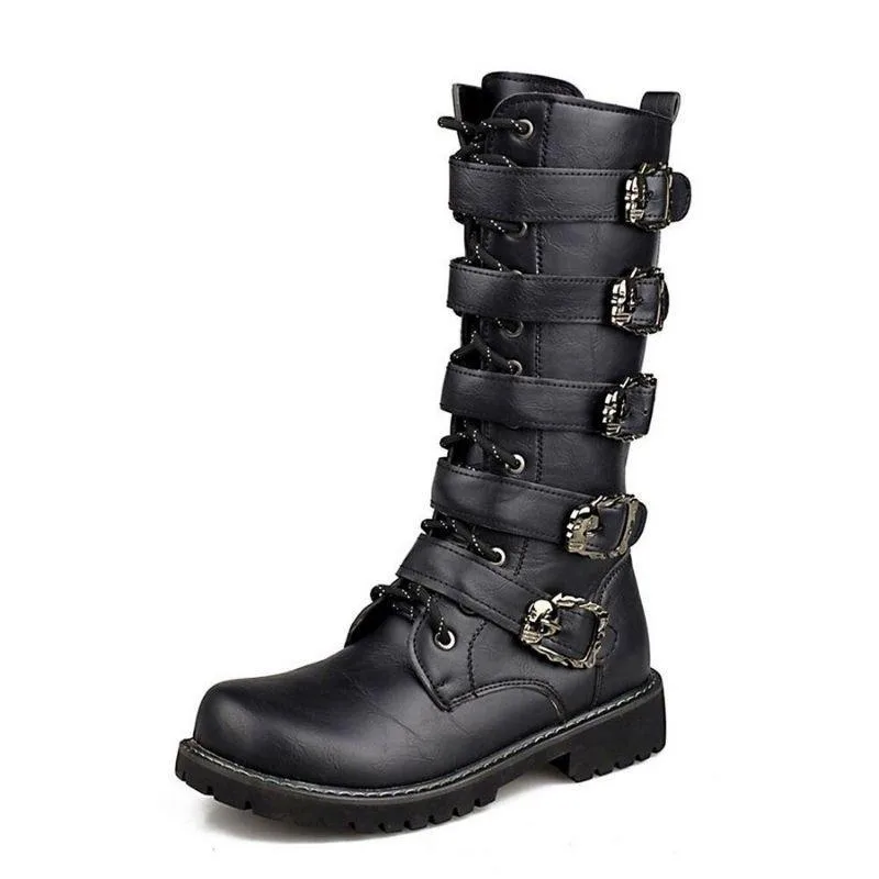 Steampunk-Stiefel für Herren – aus PU
