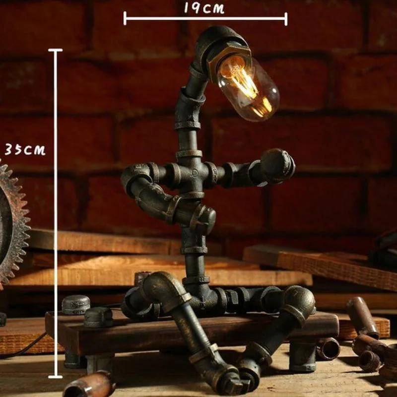 Ansicht 7 — Steampunk-Lampe – Robot
