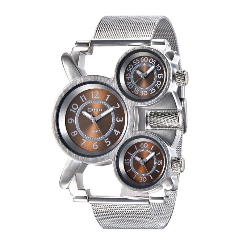 Steampunk-Uhr für Herren – 3 Zifferblätter