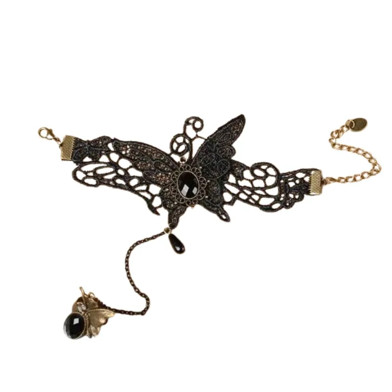 Ansicht 3 — Handkettchen mit Ring – Gothic