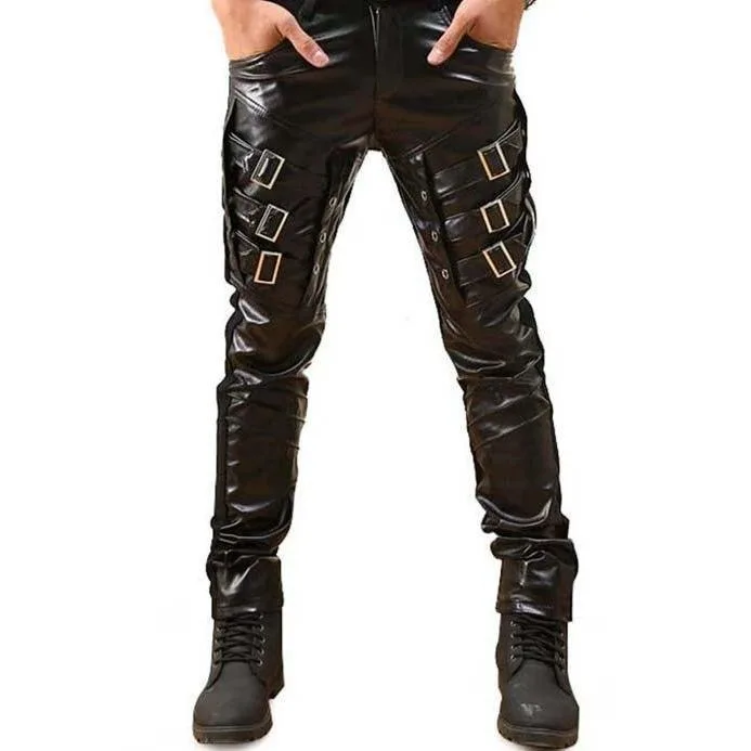 Ansicht 2 — Hose für Herren – PU-Kunstleder Gothic