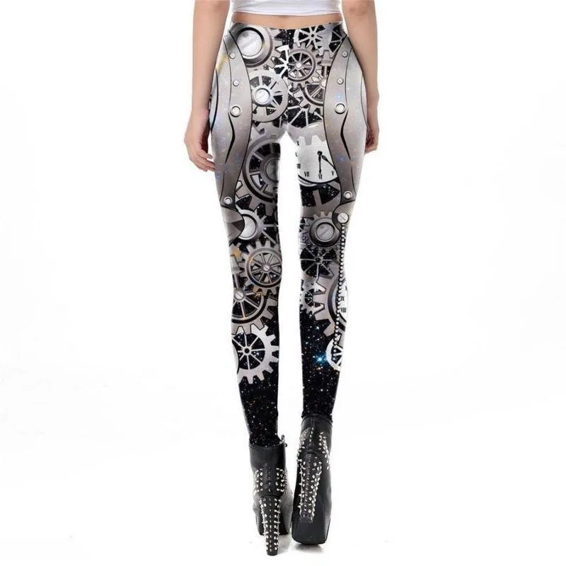 Ansicht 6 — Steampunk-Leggings – Uhr