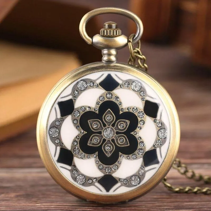 Ansicht 5 — Steampunk-Taschenuhr – Blumen