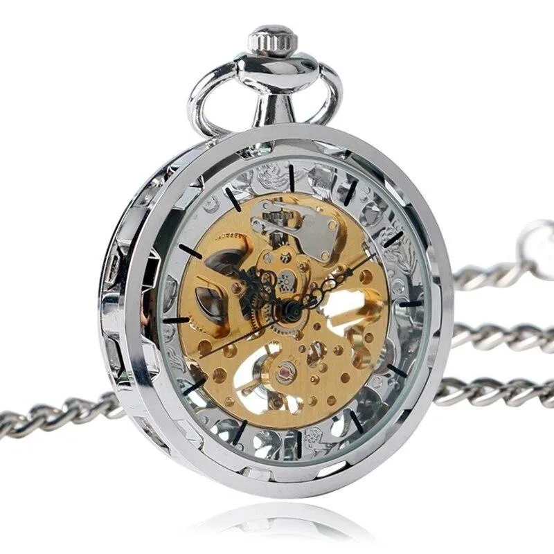 Taschenuhr – mit Sichtbares Uhrwerk