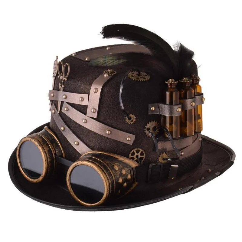 Steampunk-Hut – Gelehrtenstil