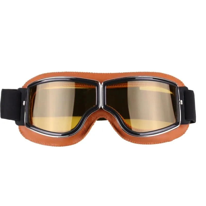 Ansicht 9 — Steampunk-Brille – Retro Motorradstil