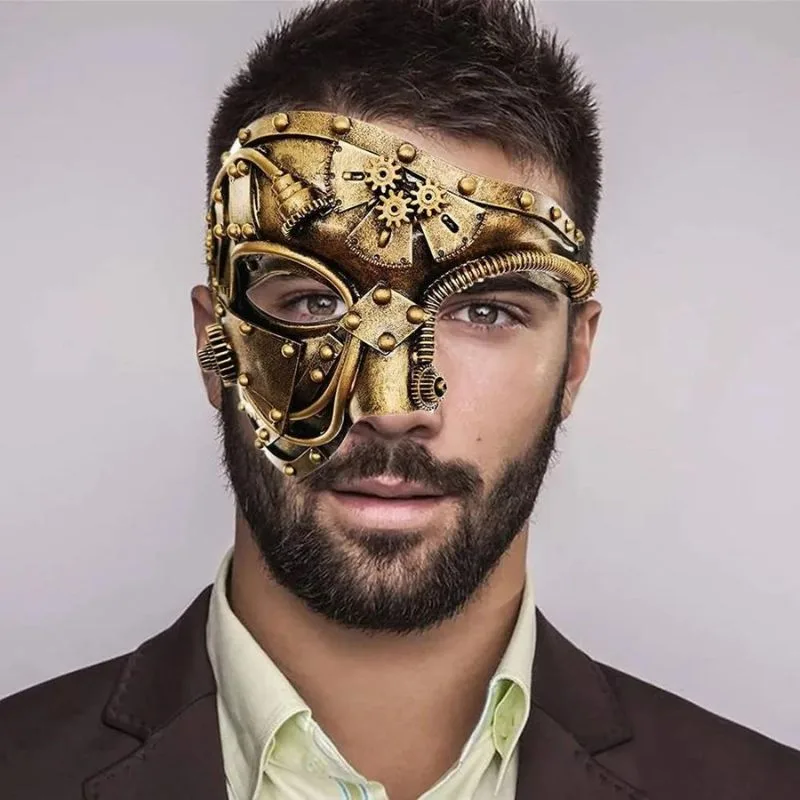 Ansicht 2 — Steampunk-Halbmaske
