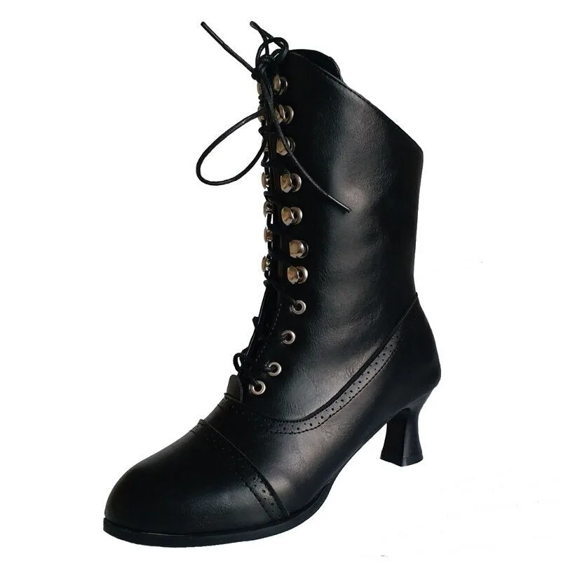 Stiefeletten – viktorianisch schwarz