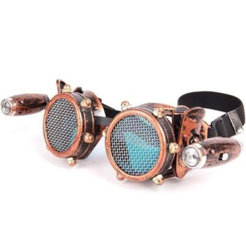 Ansicht 3 — Steampunk-Brille – Kupferfarben