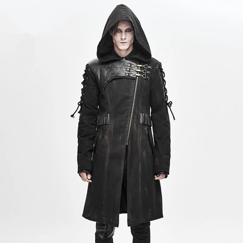 Steampunk-Jacke – Trench Coat mit Kapuze