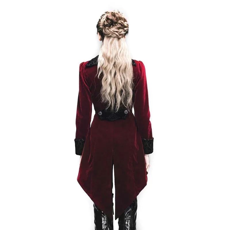 Ansicht 4 — Steampunk-Jacke – rot