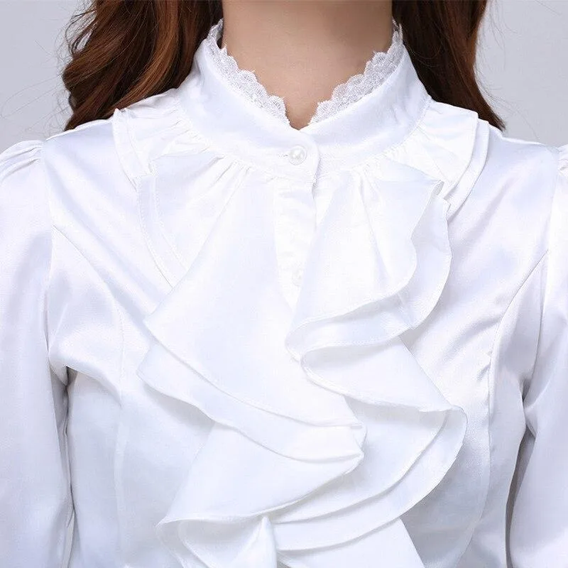 Ansicht 4 — Bluse für Damen – Jabotkragen