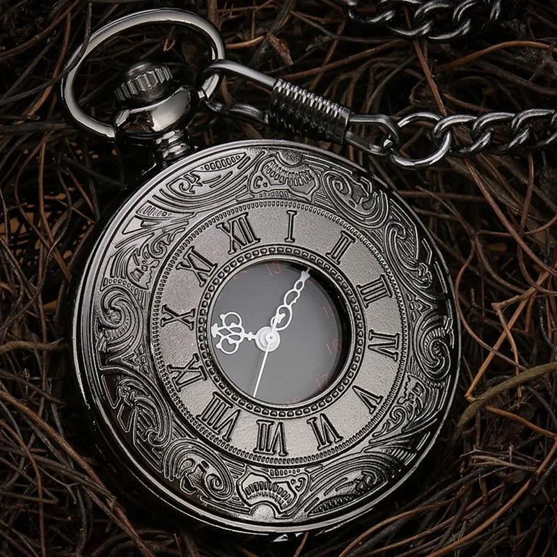 Ansicht 4 — Steampunk-Taschenuhr – schwarz