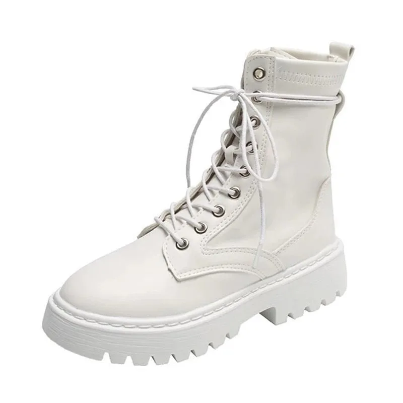 Ansicht 12 — Stiefeletten – Plateau mit Schnürung
