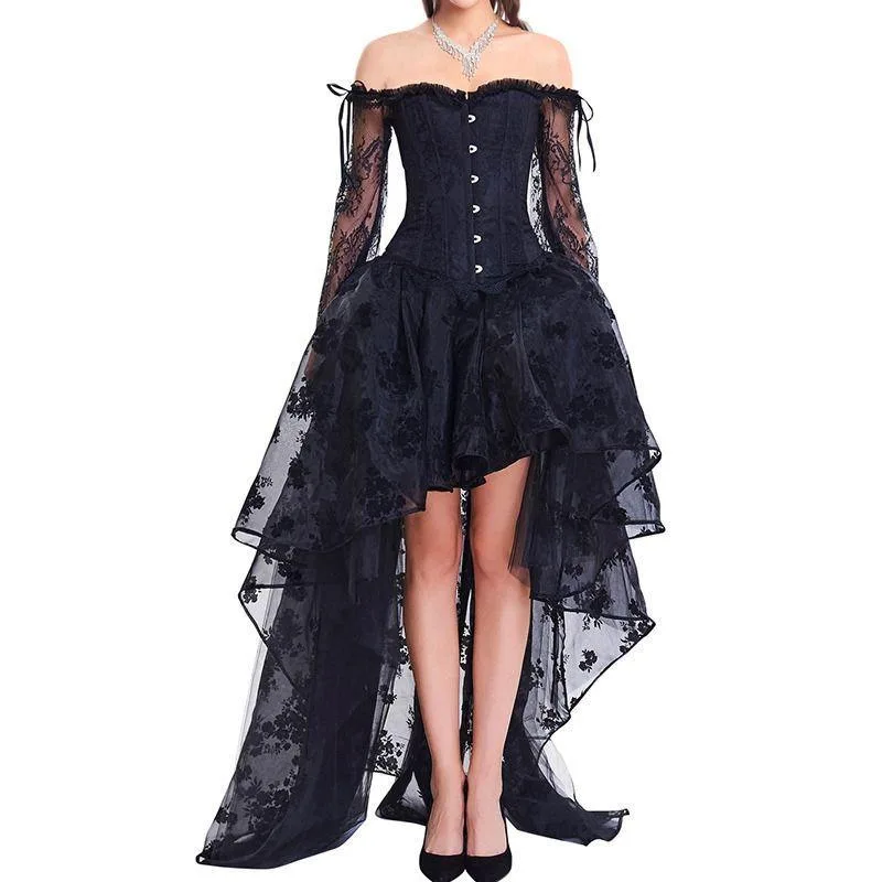 Steampunk-Kleid – Abend schwarz