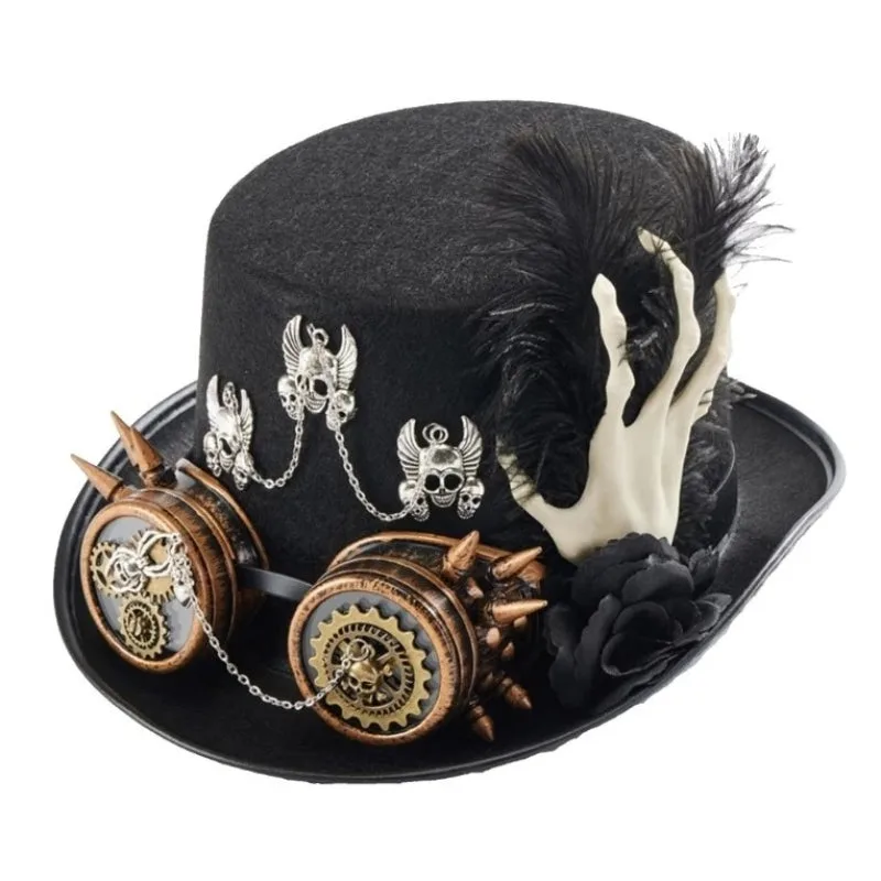 Steampunk-Hut – Totenkopf