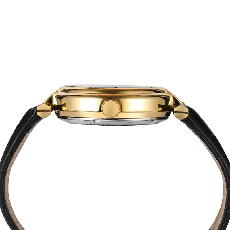 Ansicht 4 — Skelettuhr für Damen – Armband Leder