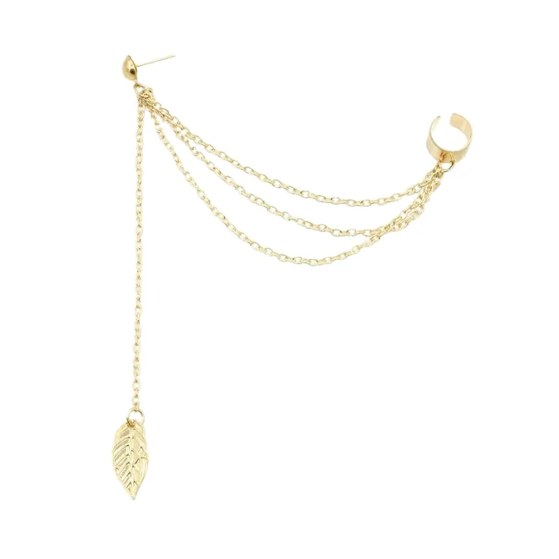 Steampunk-Ohrring – Kette und Clip