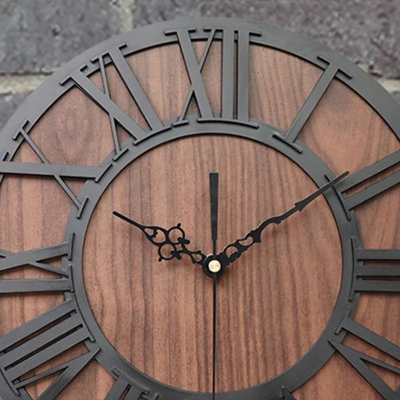 Ansicht 3 — Steampunk-Uhr – Industriell aus Holz