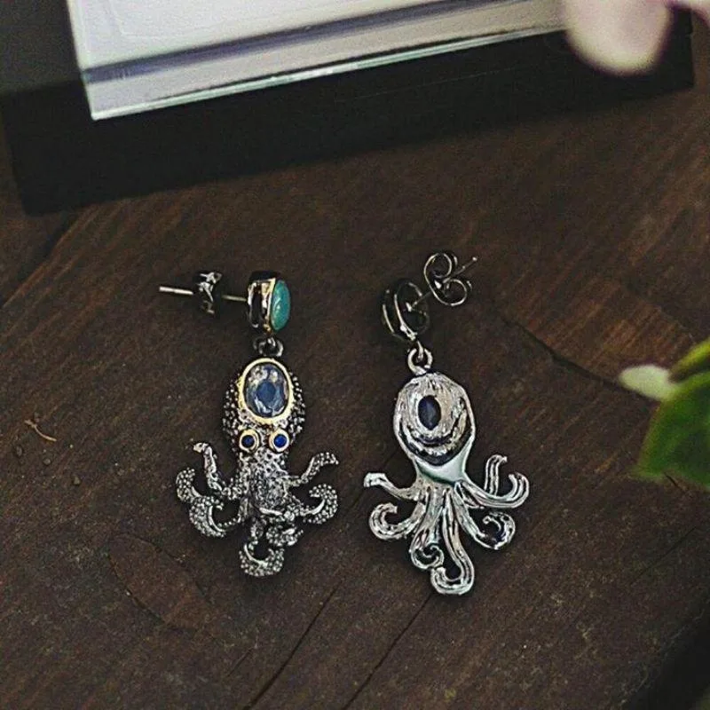 Ansicht 8 — Steampunk-Ohrringe – Oktopus