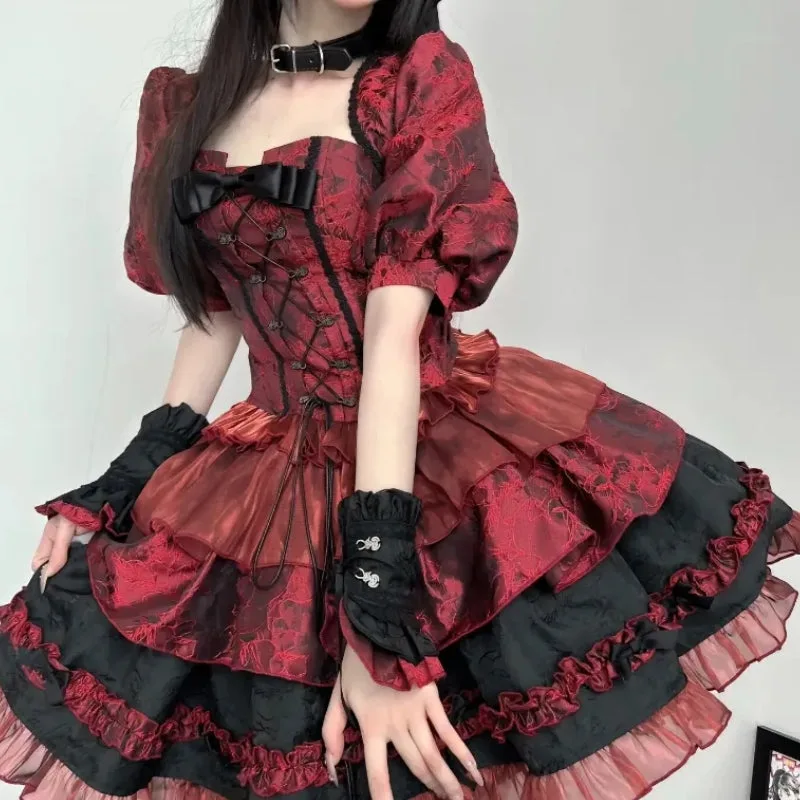 Ansicht 3 — Kleid – Lolita rot