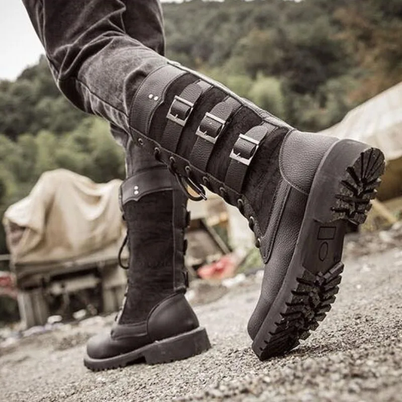 Ansicht 6 — Steampunk-Stiefel – Motorradstil