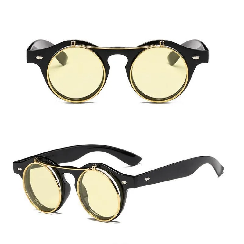 Ansicht 7 — Steampunk-Sonnenbrille – Klappgläser – Modell 2