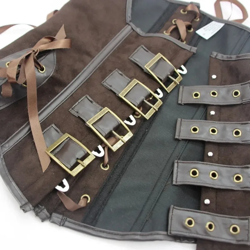 Ansicht 5 — Steampunk-Korsett – aus Kunstleder
