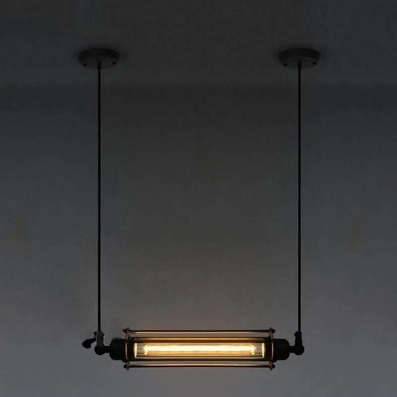 Ansicht 2 — Steampunk-Lampe – Rohr Industriell