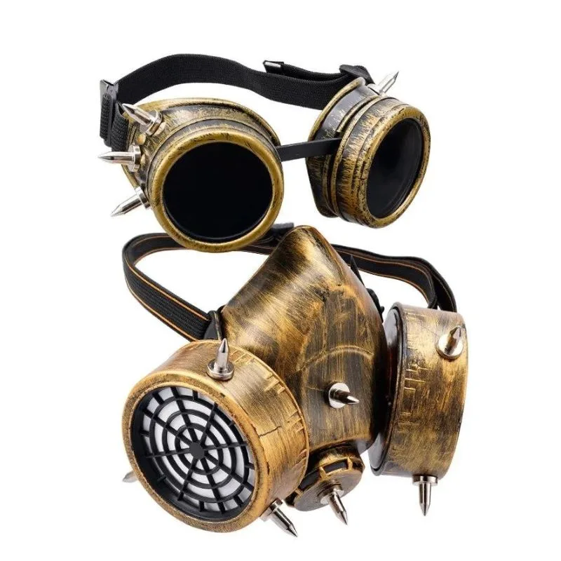 Steampunk-Gasmaske als Kostümaccessoire