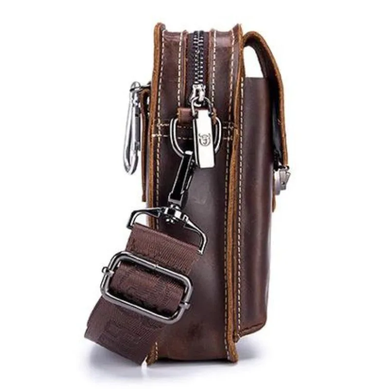 Ansicht 7 — Clutch für Herren – Leder Schulterriemen