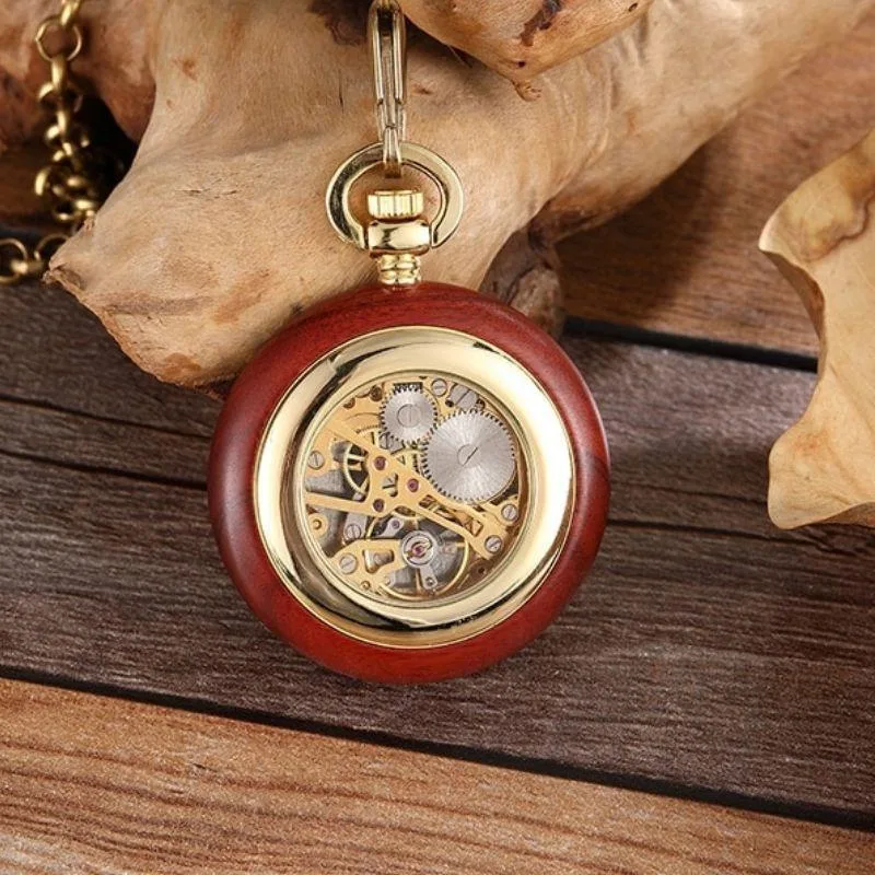 Ansicht 4 — Taschenuhr – Holz