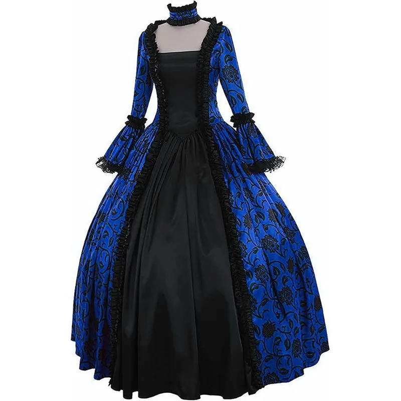 Steampunk-Kleid – viktorianisch blau
