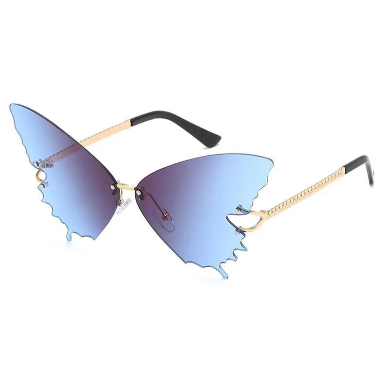 Steampunk-Sonnenbrille – Schmetterlingsform