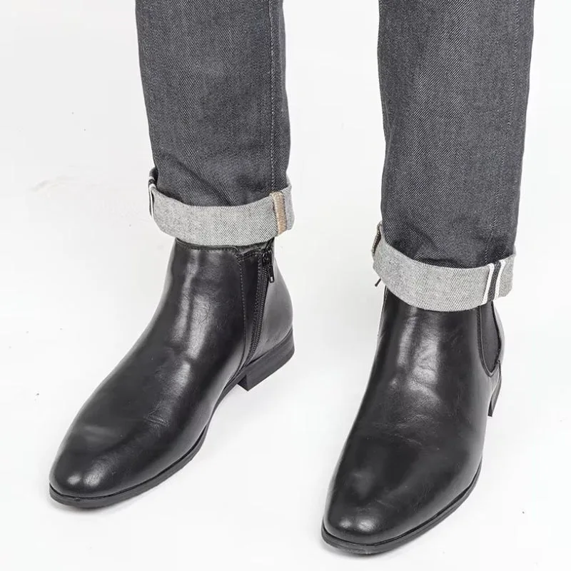 Ansicht 9 — Stiefeletten für Herren – mit Reißverschluss aus PU