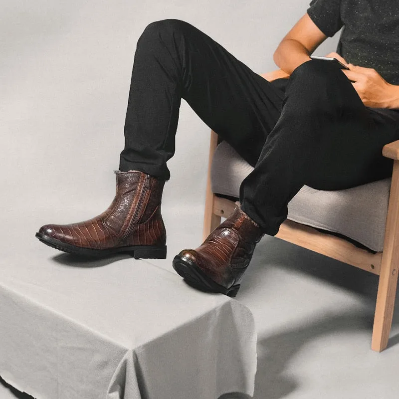 Ansicht 3 — Stiefeletten für Herren – braun Dunkel