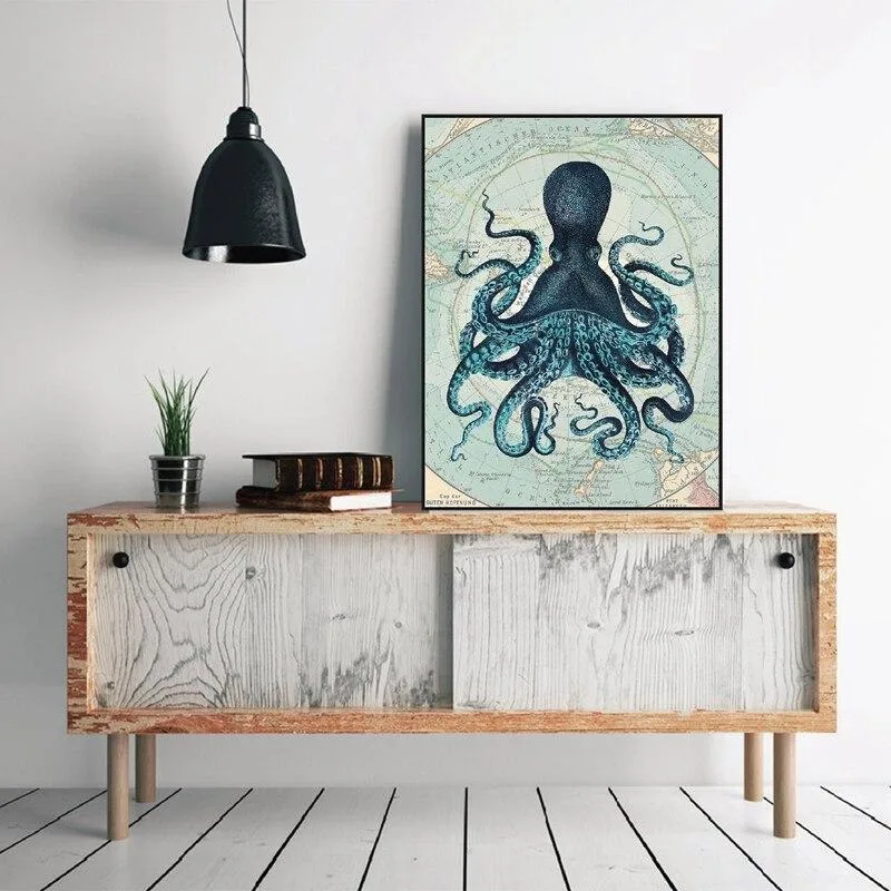 Wandbild – Kraken