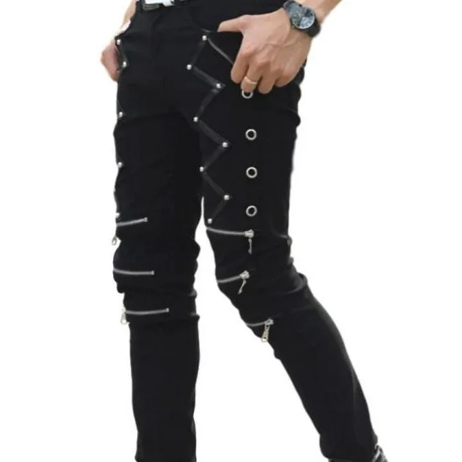 Hose für Herren – mit Reißverschluss Punk