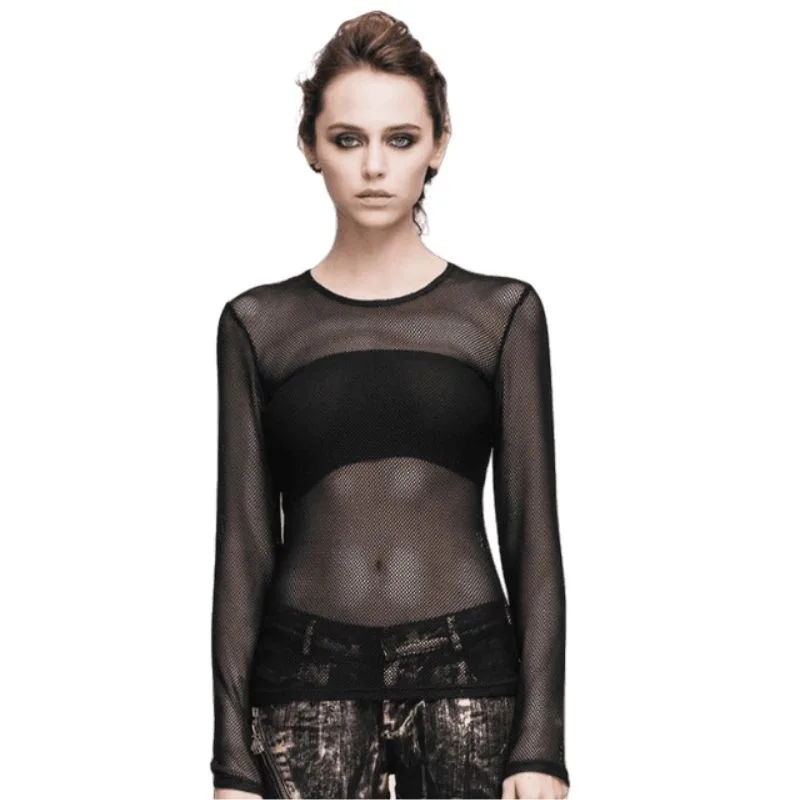 T-Shirt für Damen – Transparent Strick