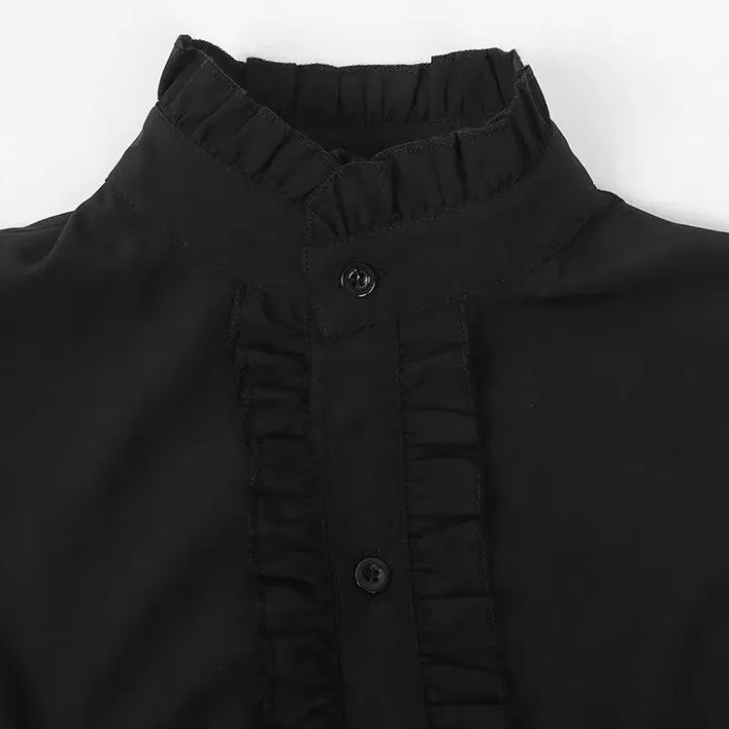 Ansicht 5 — Jabotbluse Goth Weiß