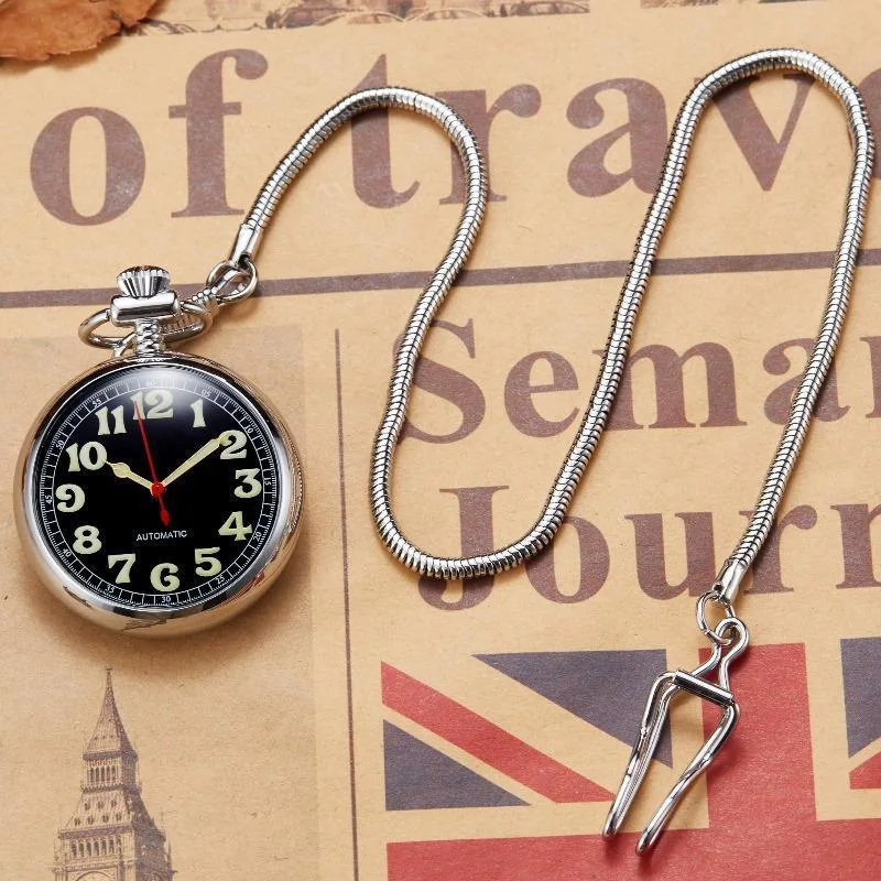 Ansicht 3 — Steampunk-Taschenuhr – mit Arabische Ziffern
