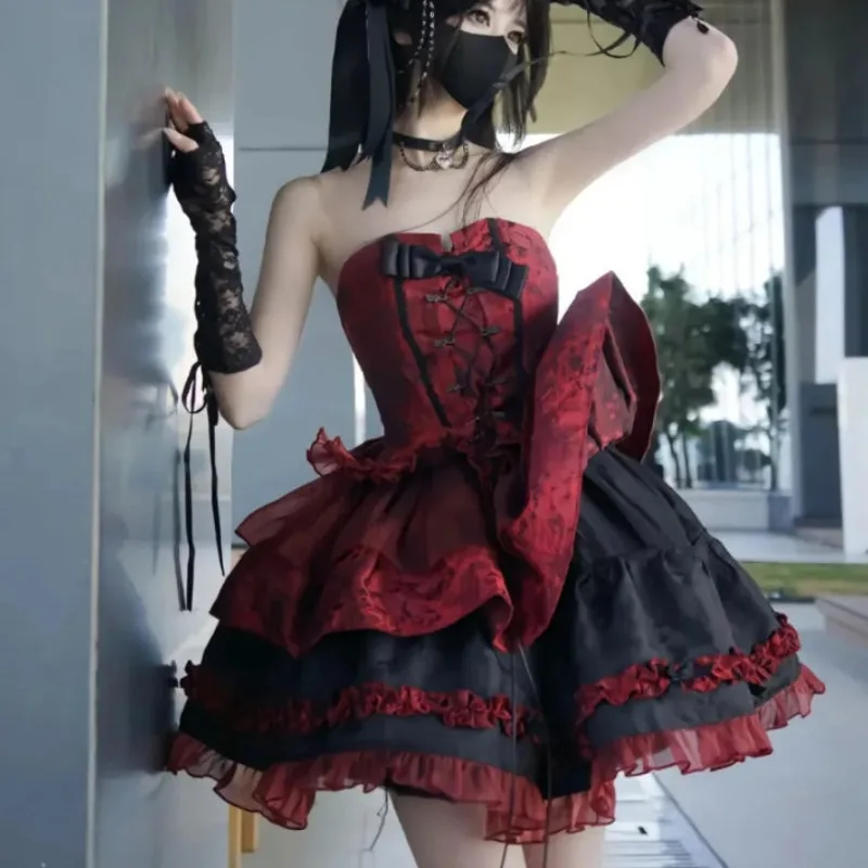 Ansicht 2 — Kleid – Lolita rot