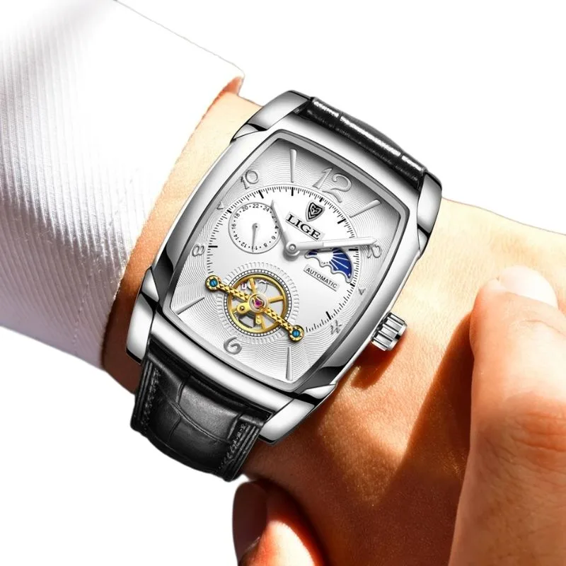 Ansicht 10 — Uhr für Herren – rechteckig Eleganter Stil
