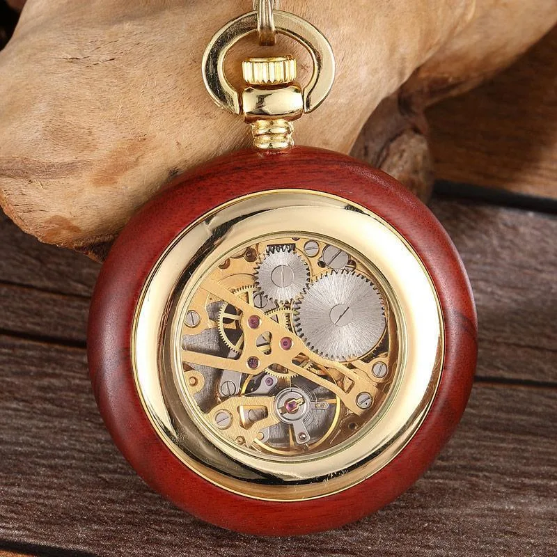 Ansicht 3 — Taschenuhr – Holz
