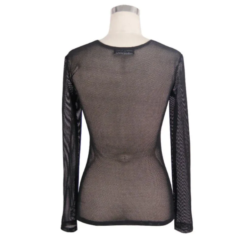 Ansicht 5 — T-Shirt für Damen – Transparent Strick